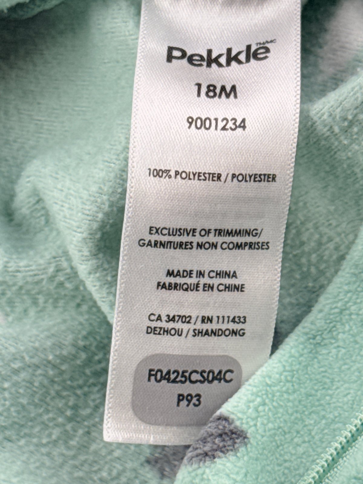 Pekkle Moose Fleece Sleeper 18M