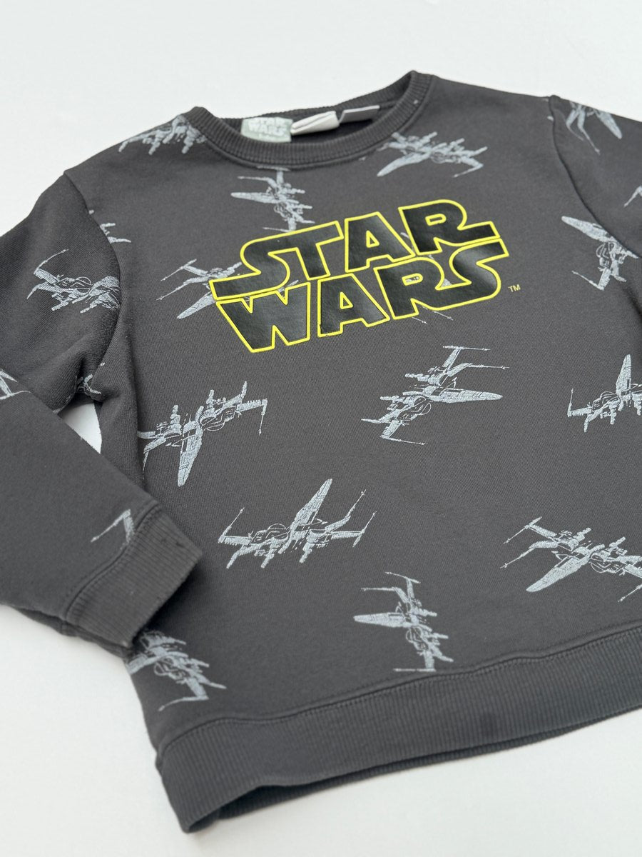 Zara Star Wars X-Wing Print Gray Sweatshirt