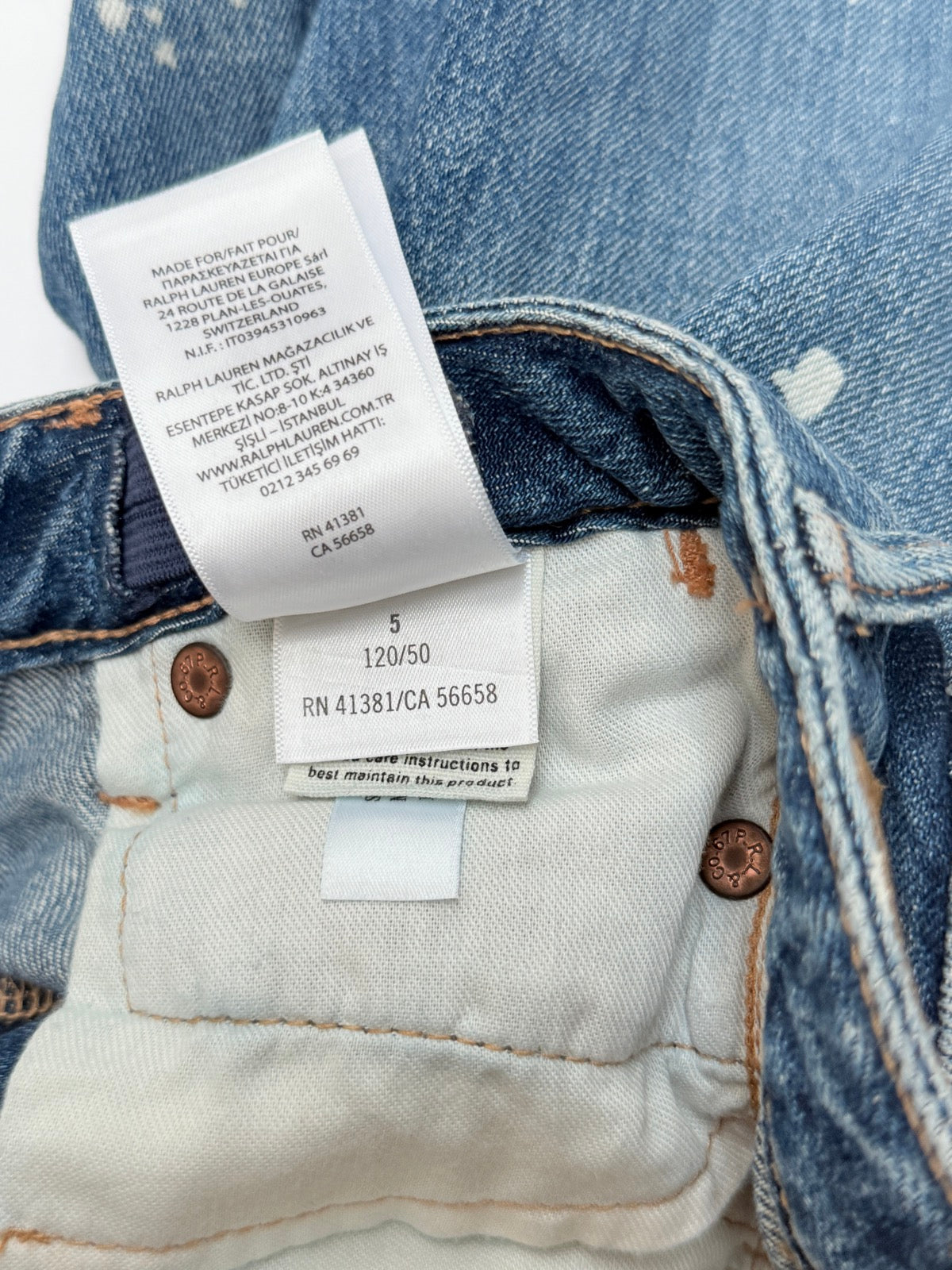 Polo Ralph Lauren Distressed Skinny Jeans Size 5