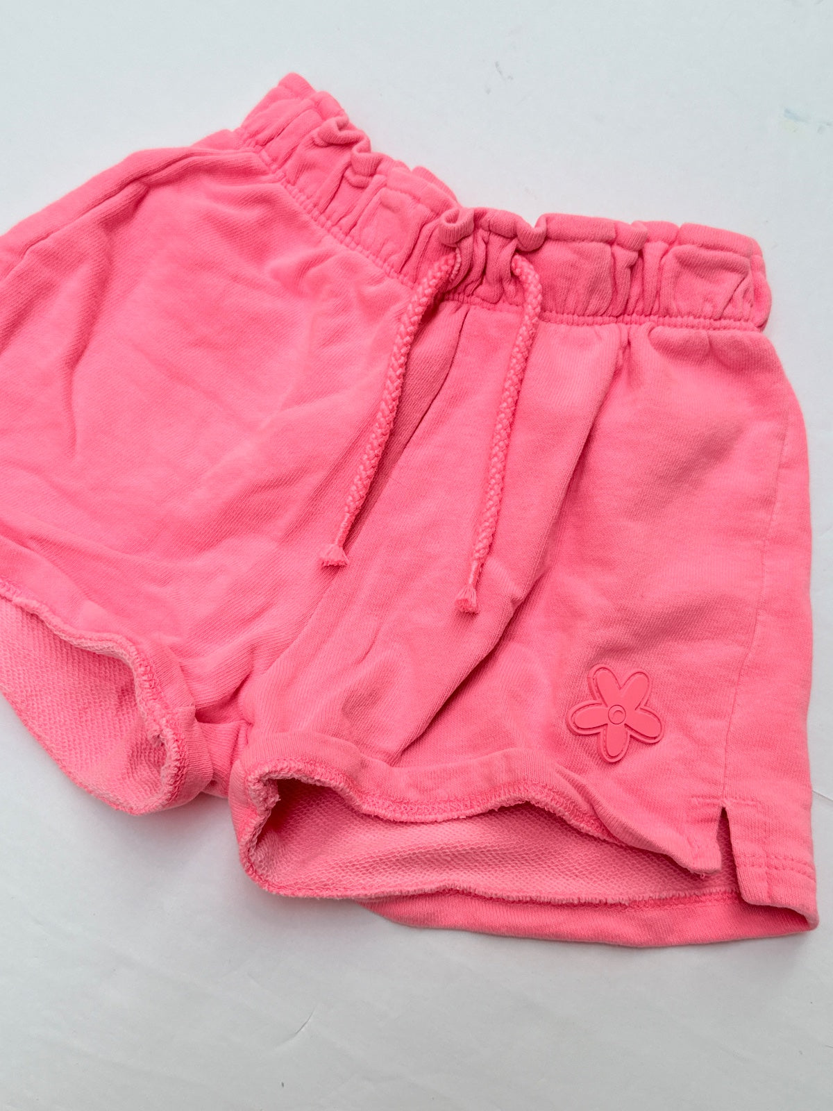 Zara Neon Pink Sweat Shorts Size 6