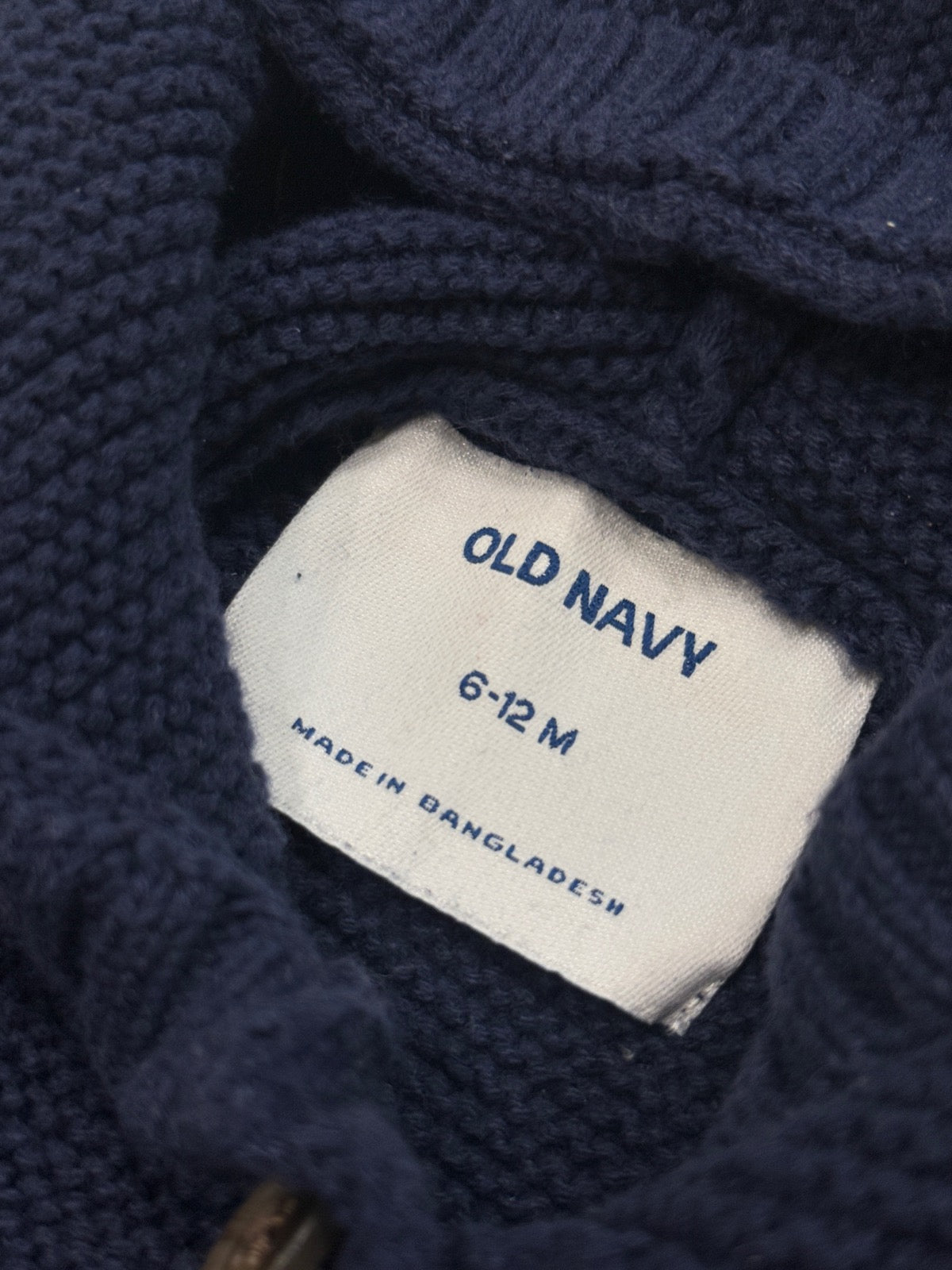 Old Navy Hooded Knit Cardigan 6-12M