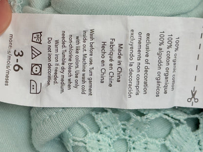 Rabbit + Bear Organic Lace Bodysuit 3-6M