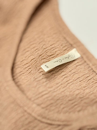 Haut à manches longues pour fille Rylee + Cru couleur Tan taille 4-5 ans