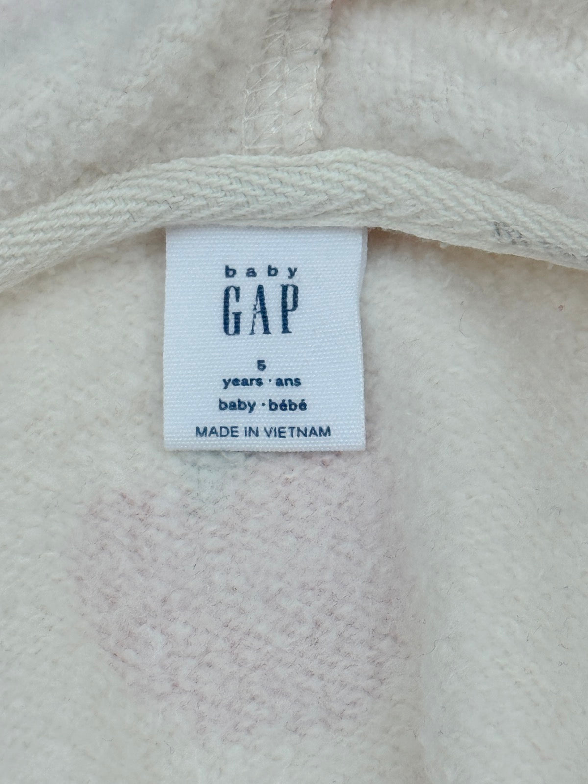 Baby Gap Apple Print Zip Hoodie Size 4-5Y