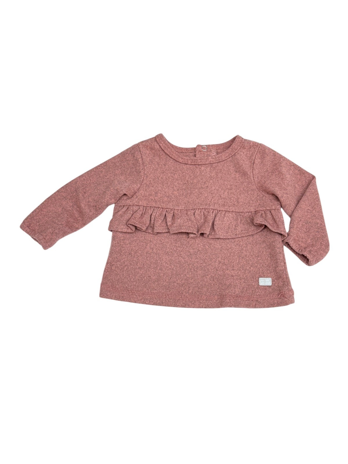 7 For All Mankind Ruffle Knit Top 0-3M