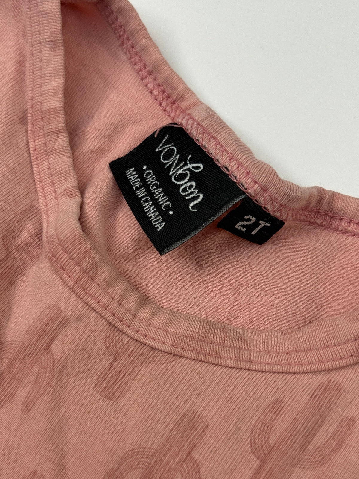VonBon Organic Cactus Pink Dress 2T