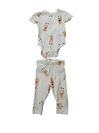 Little Earthling Animal Print Set 6-9M