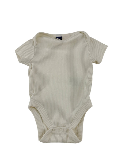 Old Navy Cream Ribbed Bodysuit 0-3M