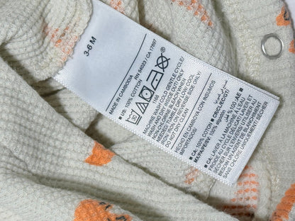 Old Navy Fox Print Waffle Romper 3-6M