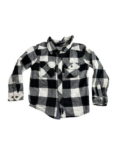 Canadiana Buffalo Plaid Flannel Shirt Size 4T
