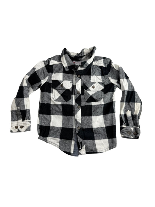 Canadiana Buffalo Plaid Flannel Shirt Size 4T