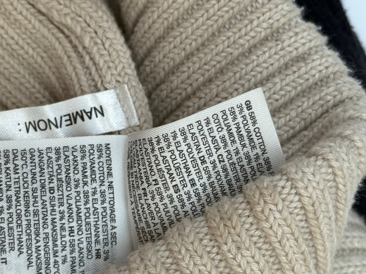 H&M Ribbed Knit Beanie Set 2T