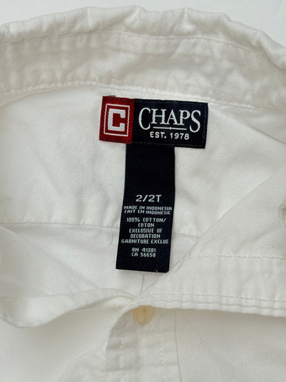 Chaps White Oxford Button-Down Shirt 2/2T