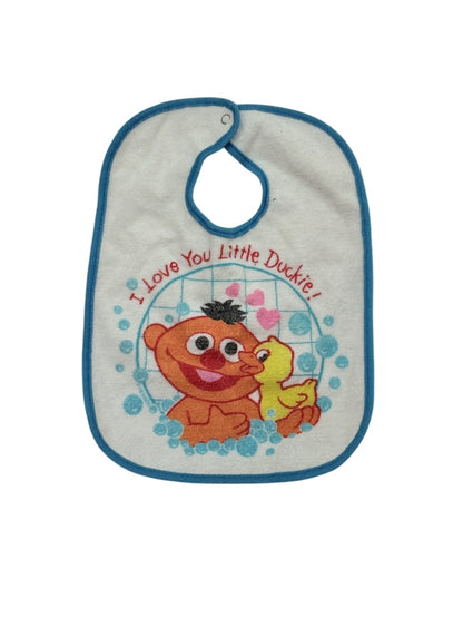 Vintage Sesame Street Ernie Rubber Duckie Baby Bib