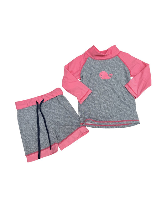 Unknown Brand Girls Rashguard Swim Set 2T