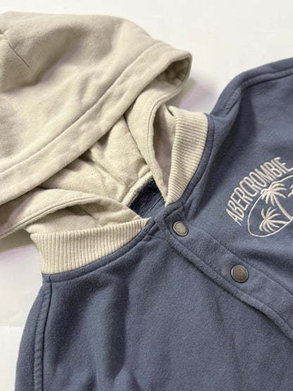 Hoodie Abercrombie Kids Navy Tan Size 9/10
