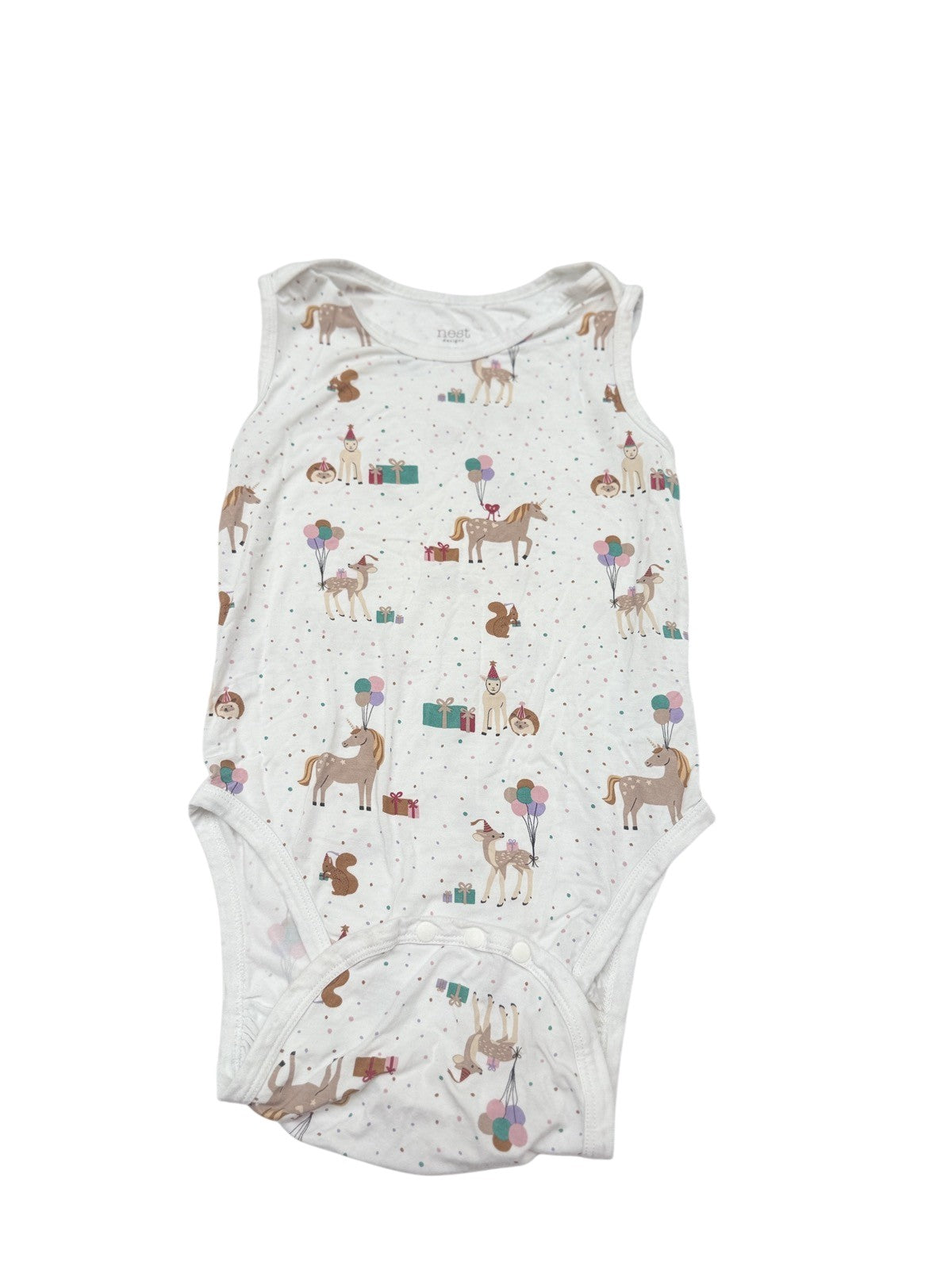Nest Designs Woodland Print Bodysuit Size 2T-3T