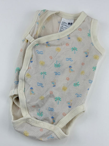 Uniqlo Baby Mesh Tropical Print Bodysuit 3-6M
