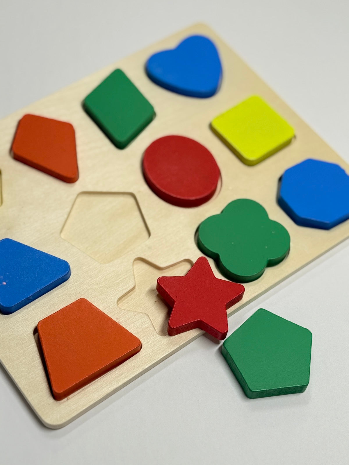 Wooden Shape Sorting Puzzle Board Toy