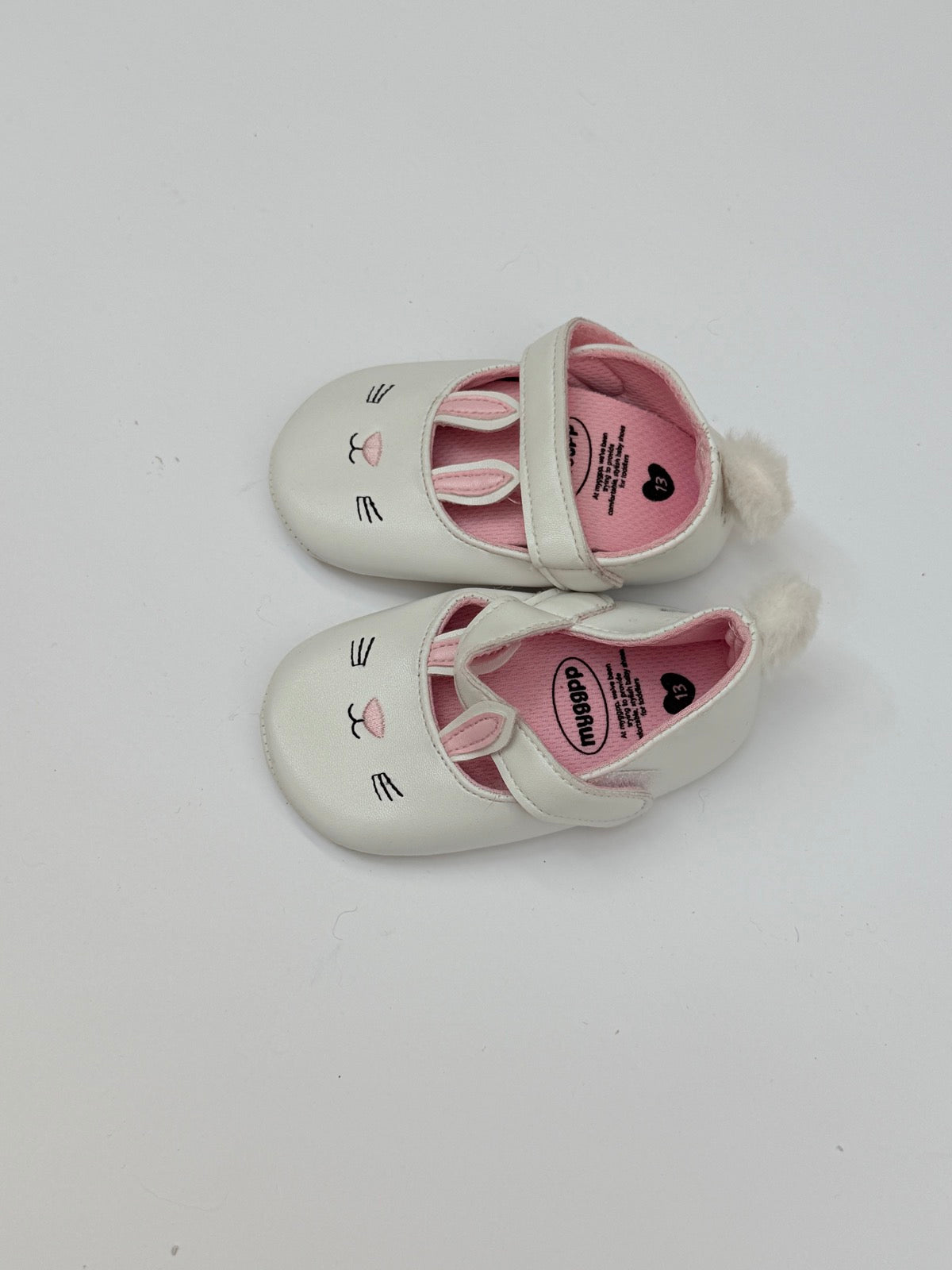 Myggpp Bunny Mary Jane Baby Shoes Size 13