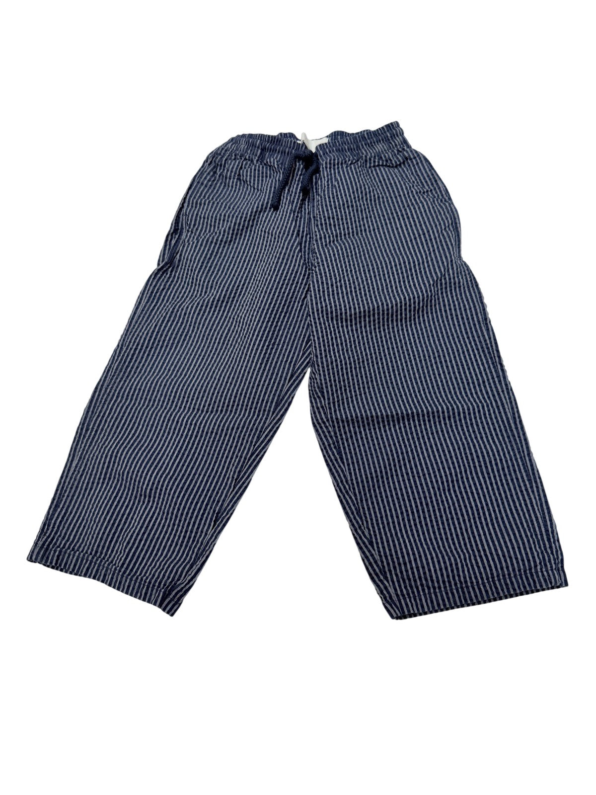 Zara Striped Seersucker Wide-Leg Pants 5Y