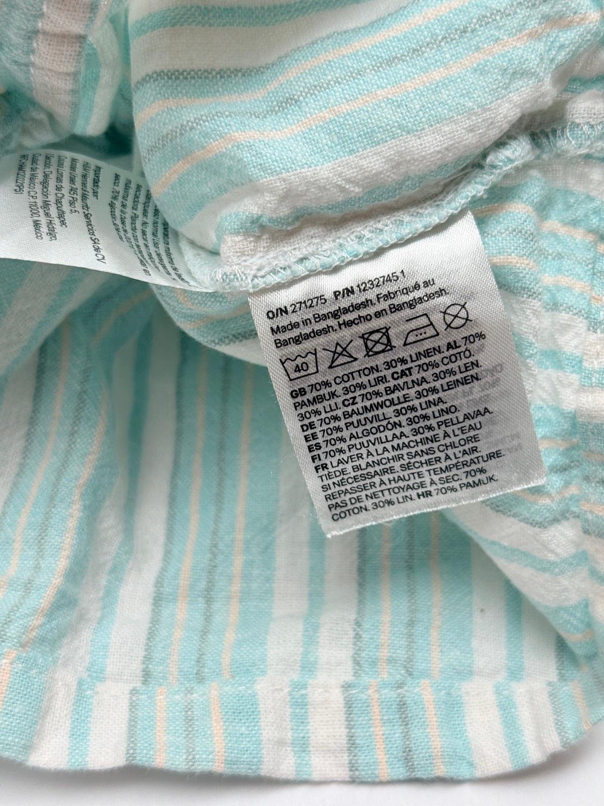 H&M Striped Shirt and Shorts Set 12-18m