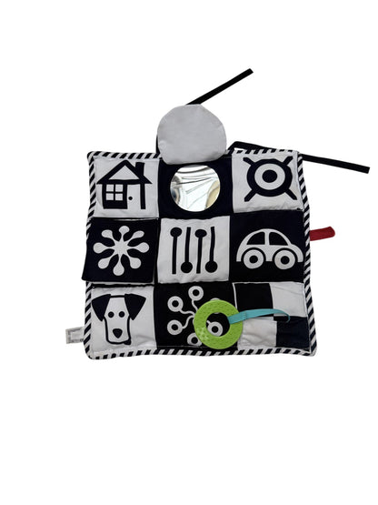 Black White Sensory Tummy Time Mirror Toy