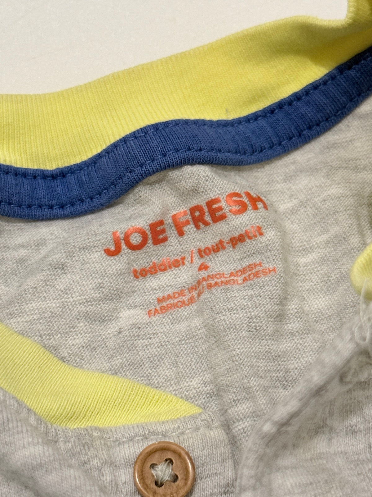 Joe Fresh Colorblock Henley T-Shirt Size 4T