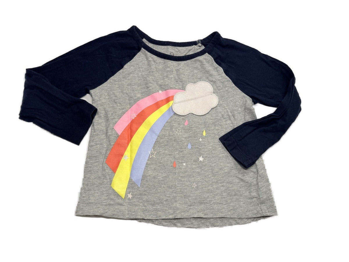 Baby Gap Rainbow Long Sleeve Tee 2T