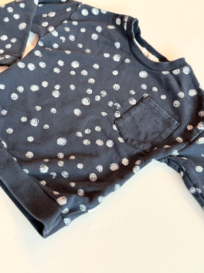 Miles Brand Polka Dot Sweatshirt Size 2