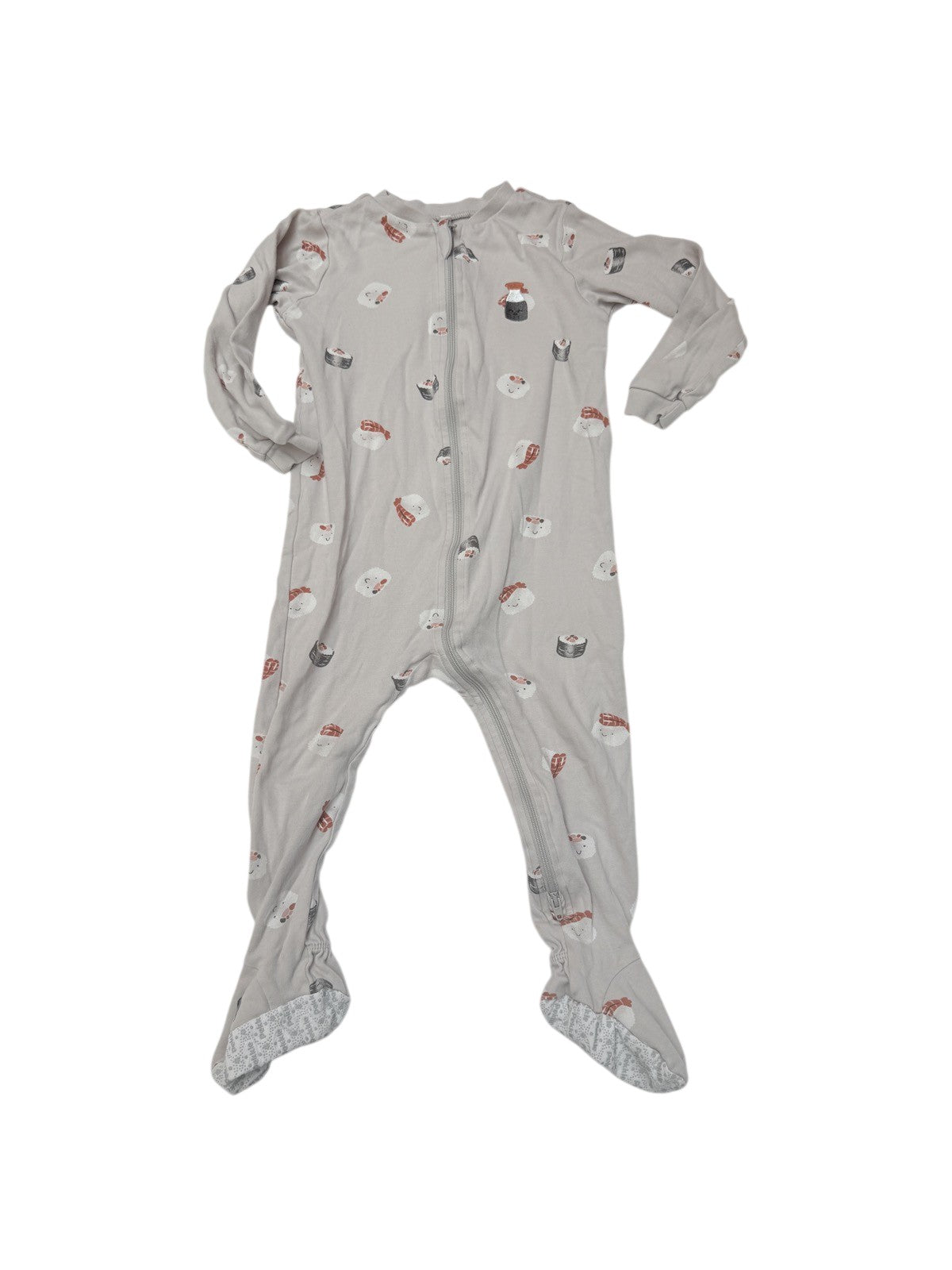 Pekkle Sushi Print Footed Sleeper 24M