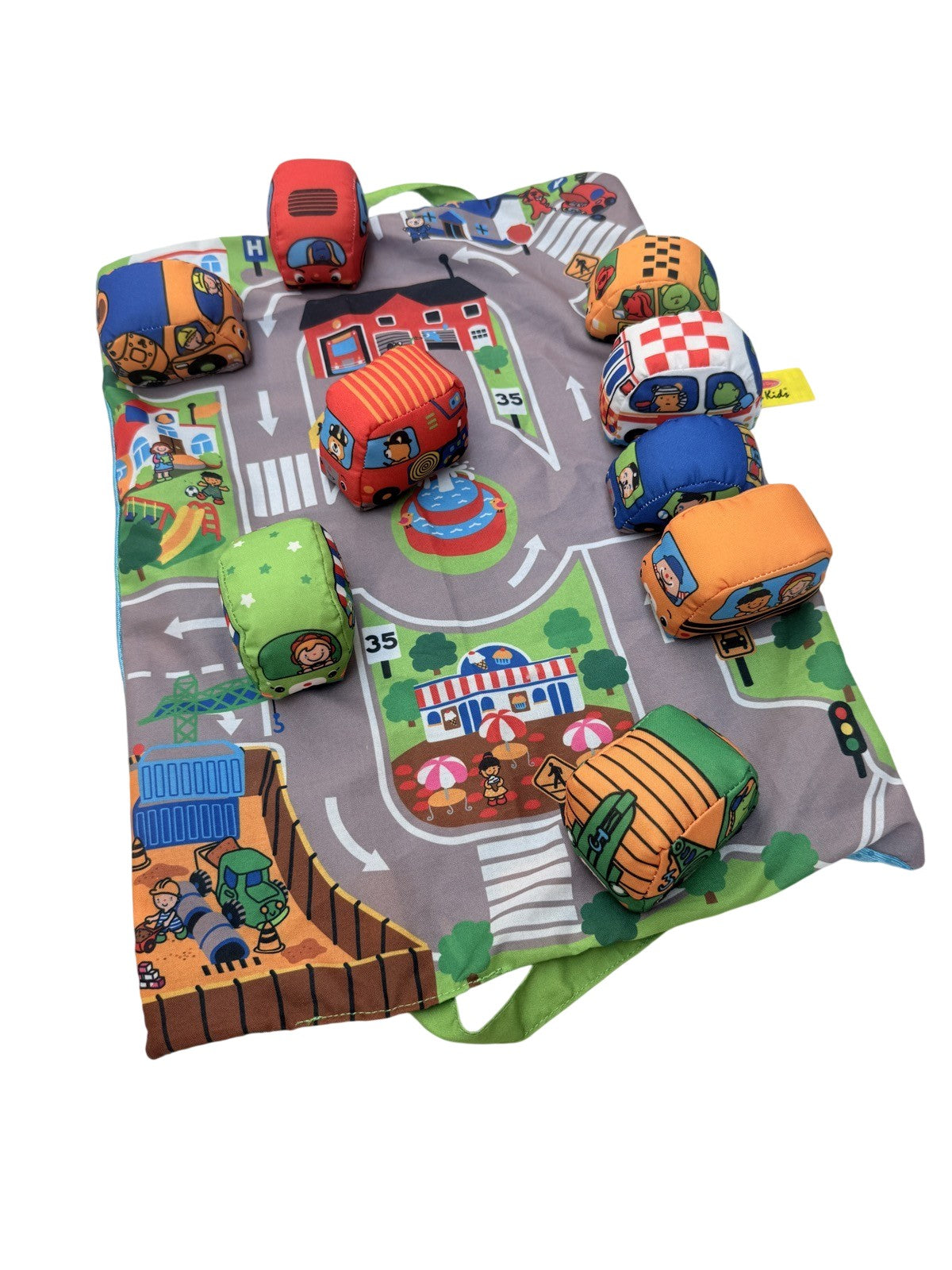 Melissa & Doug K's Kids Soft Vehicle Playset