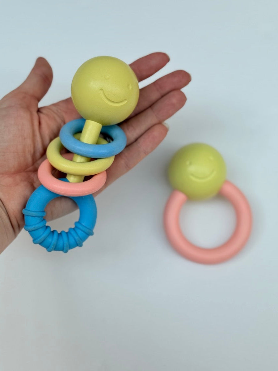 Hape Plastic Baby Rattle Teether Set 2pc