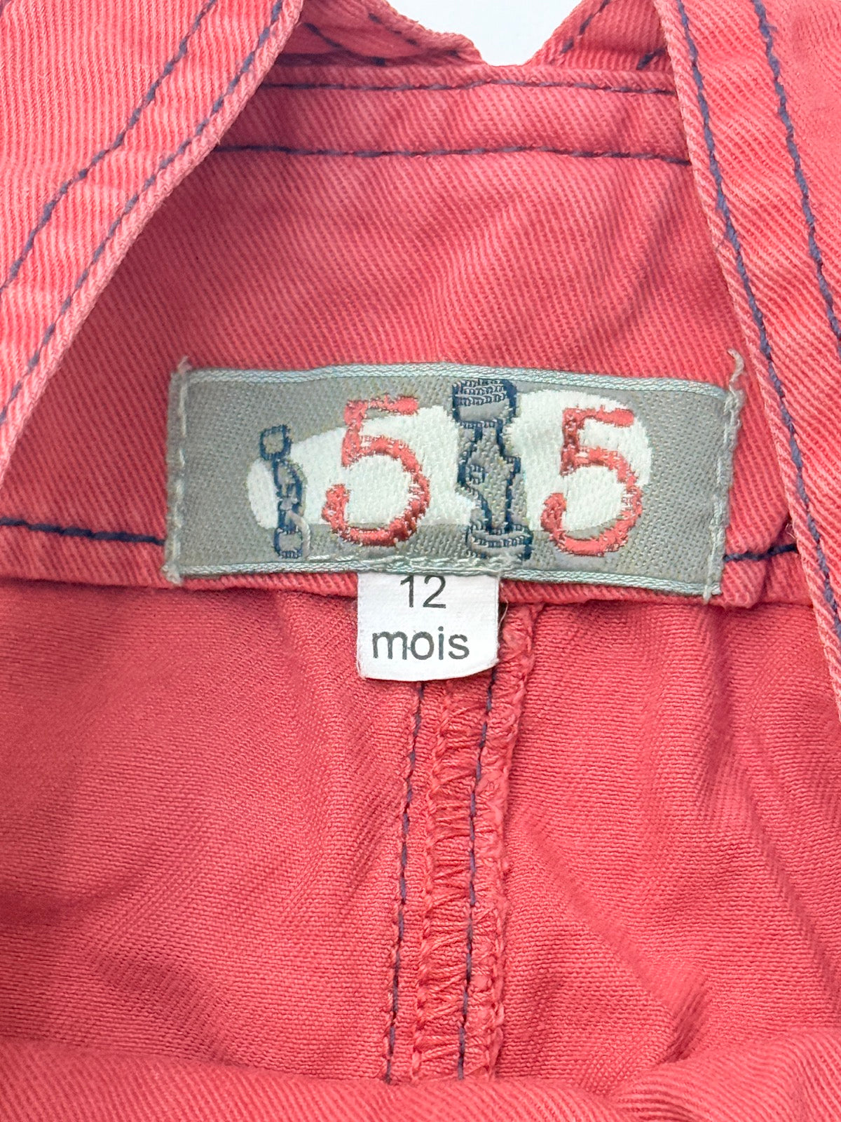 Street Sport Red Denim Overalls 12 Months