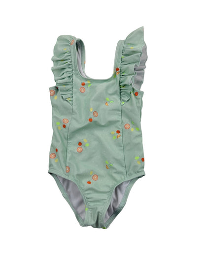 Cat & Jack Citrus Print Ruffle Swimsuit 3T