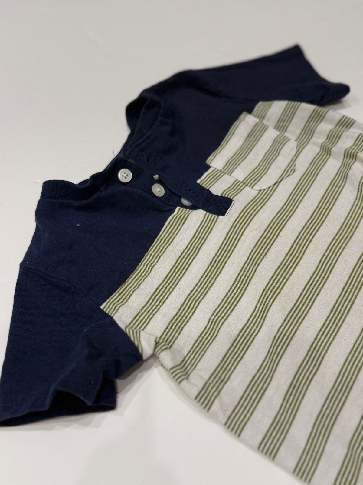 Ben Sherman Striped Henley Tee 18M