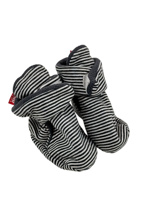 Zutano Striped Fleece-Lined Booties 6-12M