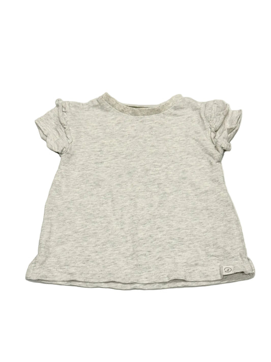 T-Shirt Little Planet by Carter's Gray ruffle Sleeve 12m
