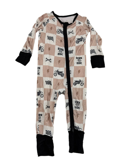 Born to Ride Bamboo Zip Sleeper Size 6-12M