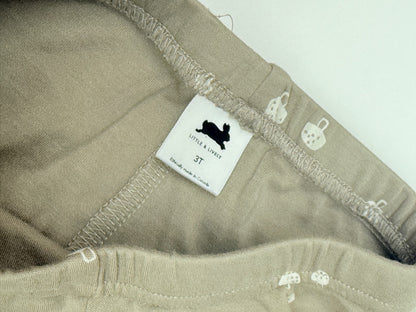 Little & Lively Mushroom Print Leggings 3T