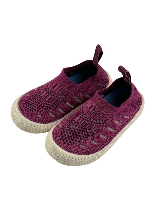 Jan & Jul Purple Knit Slip-On Shoes Size 6