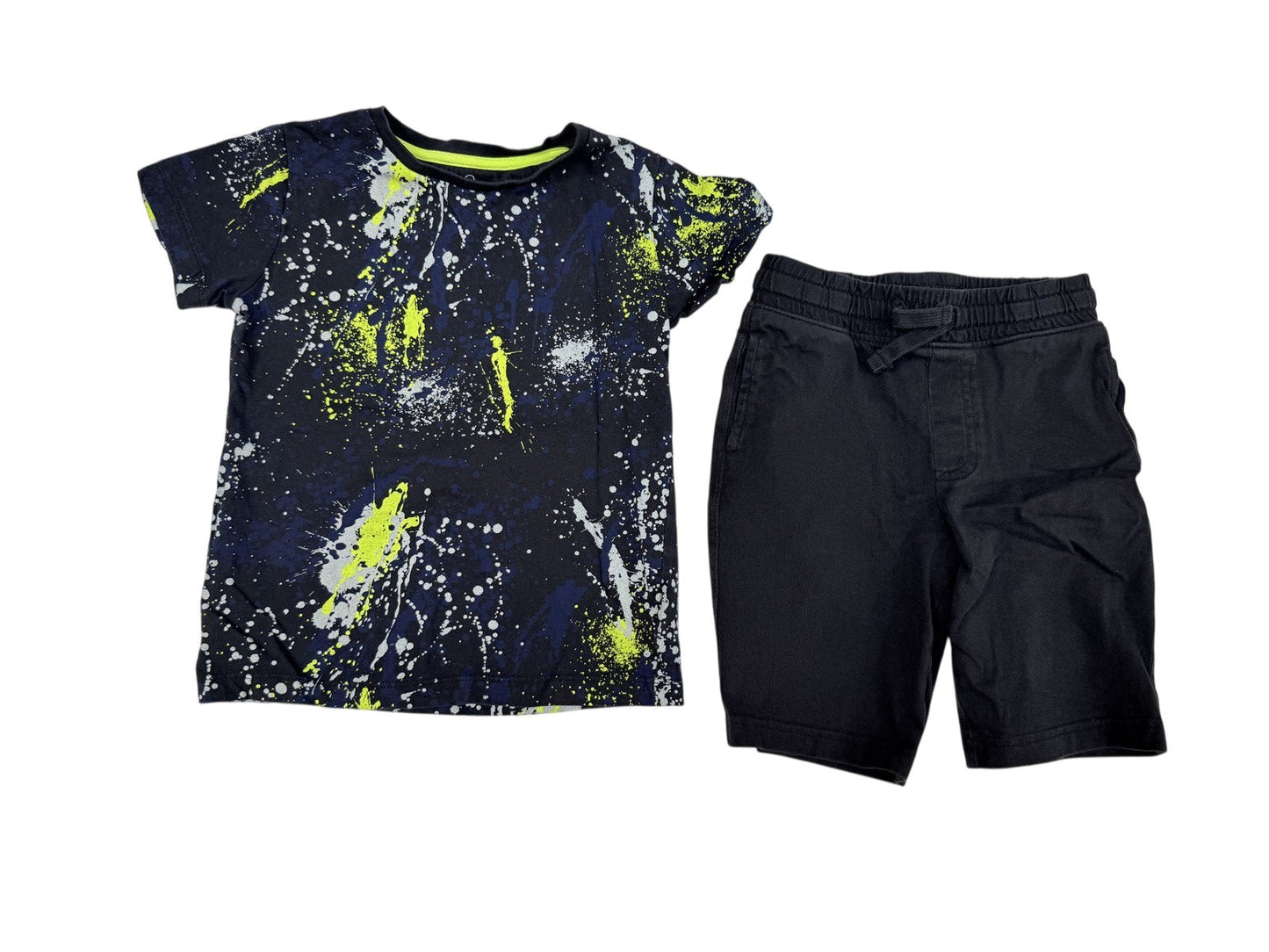Mothercare Splatter Print T-Shirt & Shorts Set 6-7y
