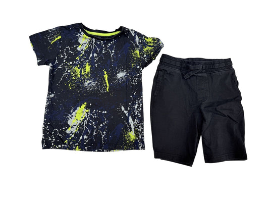 Mothercare Splatter Print T-Shirt & Shorts Set 6-7y