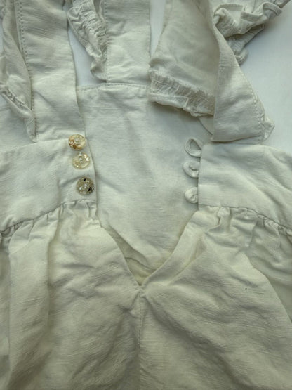 Zara Kids White Ruffle Dress Size 5