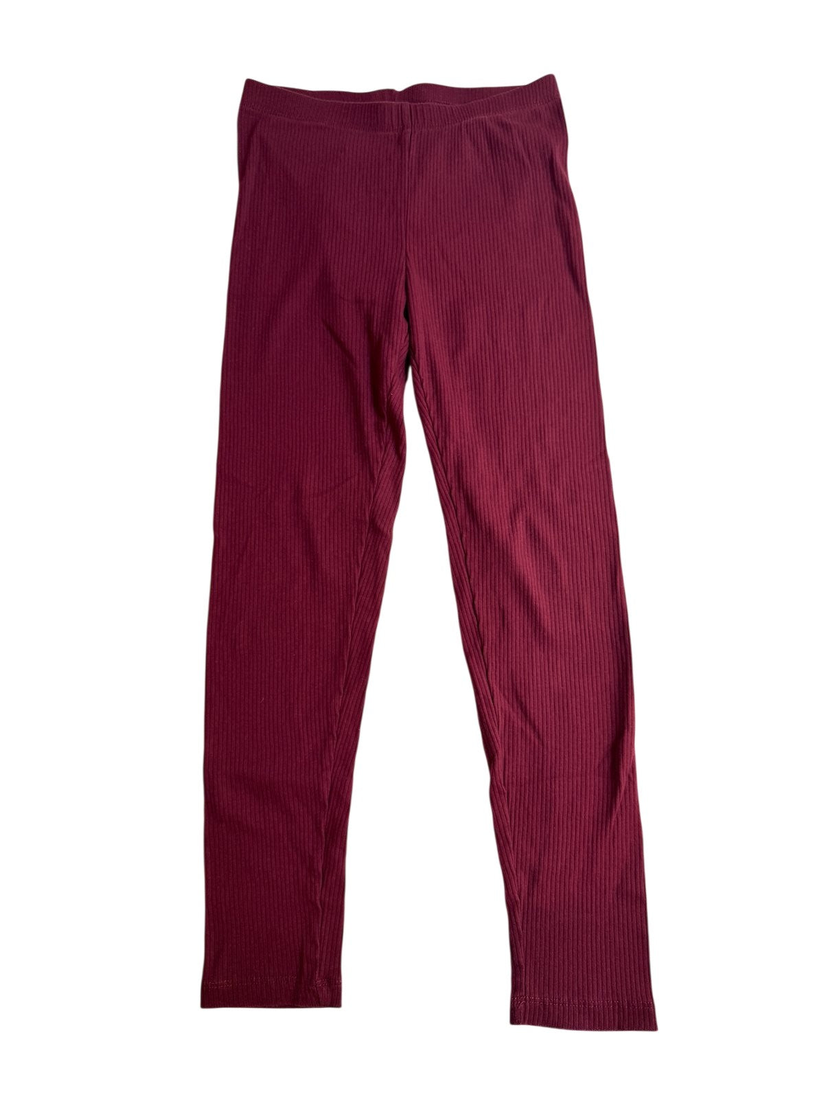 Cat & Jack Burgundy Ribbed Leggings Size 10/12