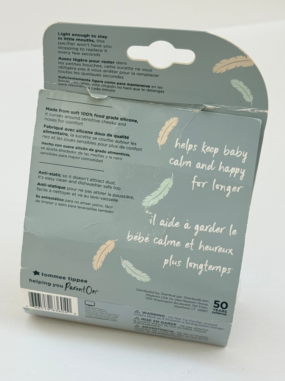 Brand New Tommee Tippee Ultra Light Silicone Pacifier 6-18m