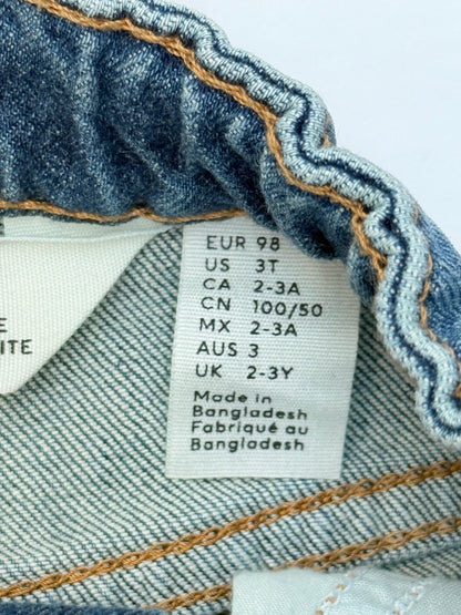 H&M Loose Fit Straight Leg Jeans 2-3Y