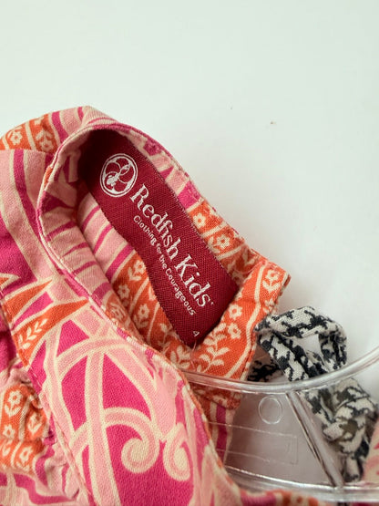 Redfish Kids Pink Paisley Dress Size 4