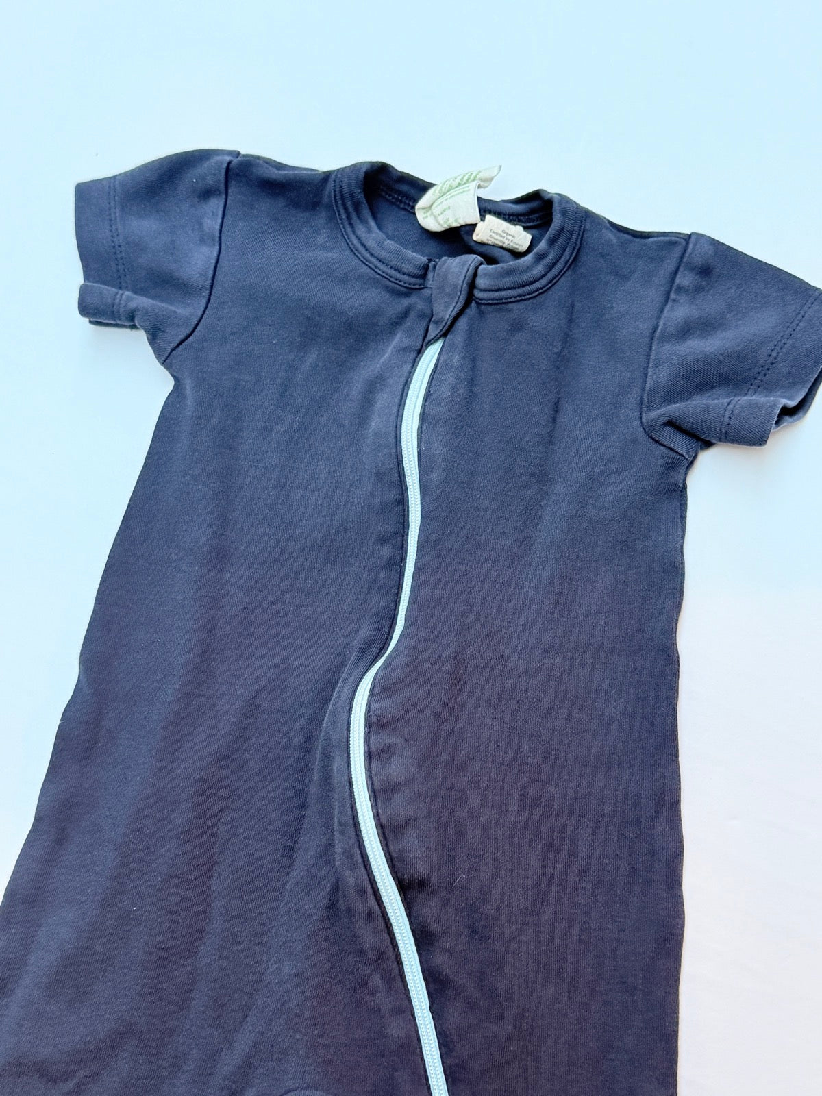 Parade Organic Navy Zip Sleeper 12-18M