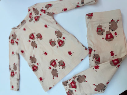 Old Navy Bear Pajama Set 6-12M